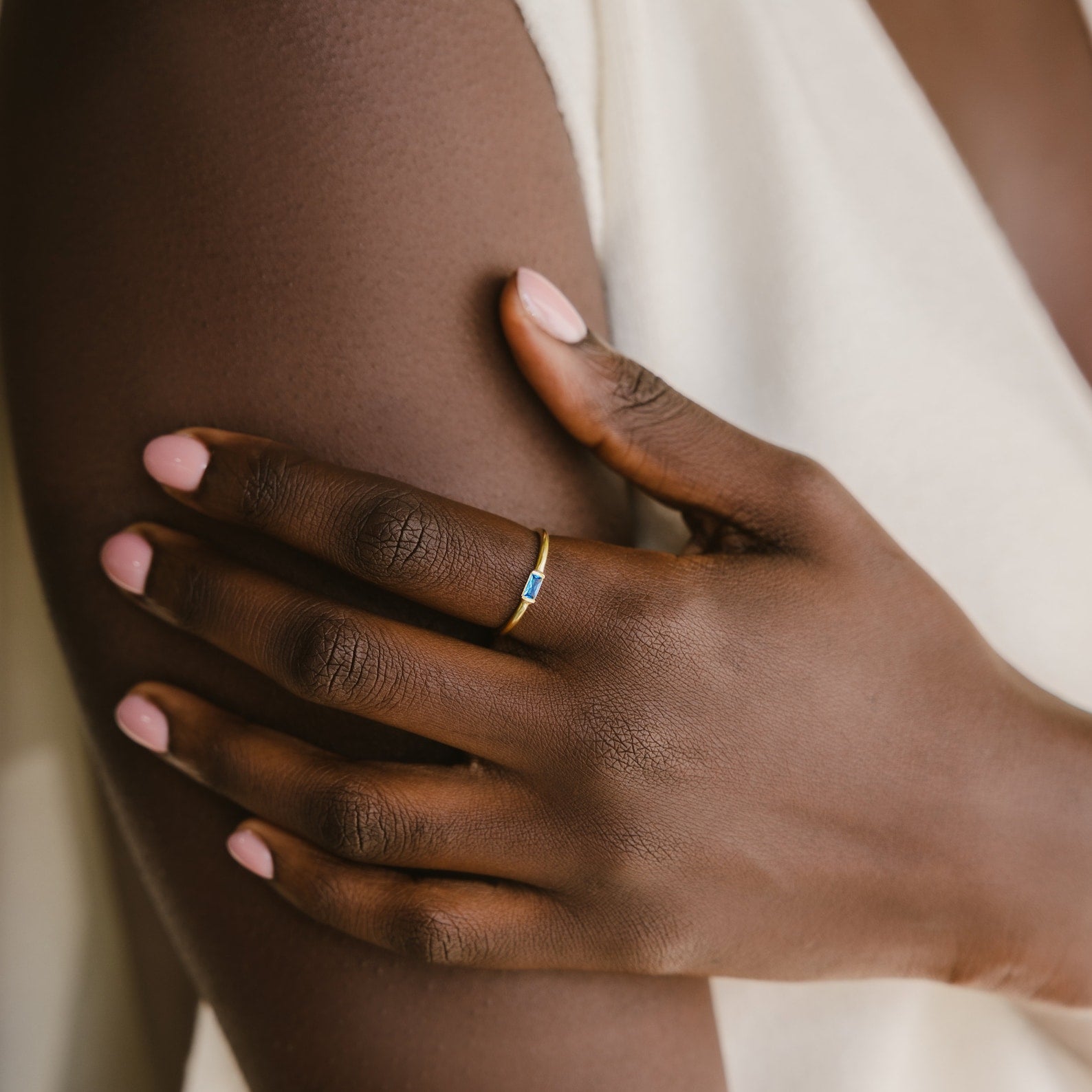Custom Baguette Birthstone Ring