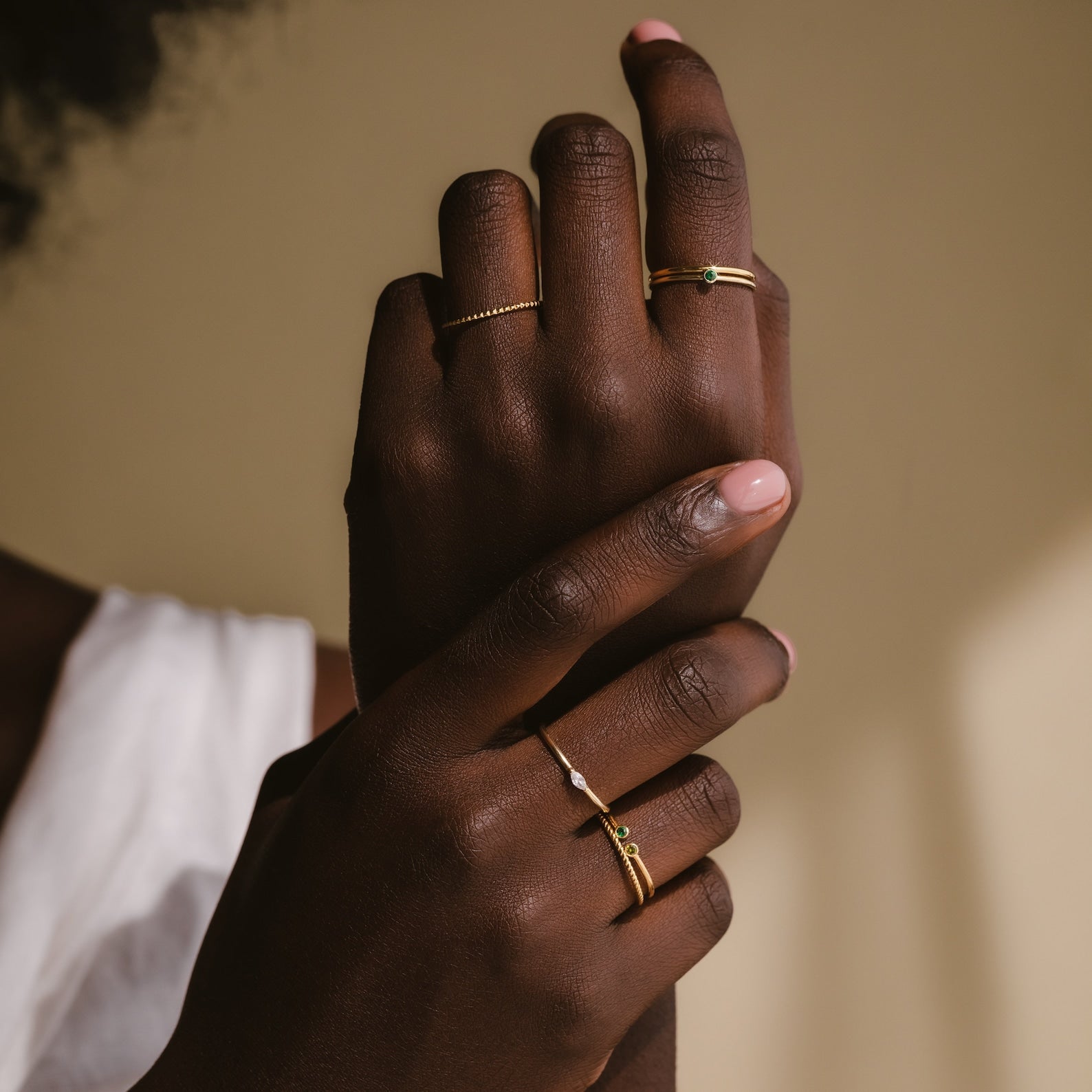Personalized Delicacy: Custom Marquise Birthstone Ring