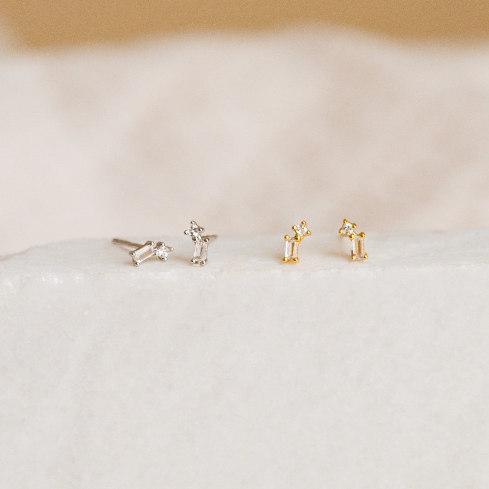 Effortless Elegance: Blair Diamond Drop Stud Earrings