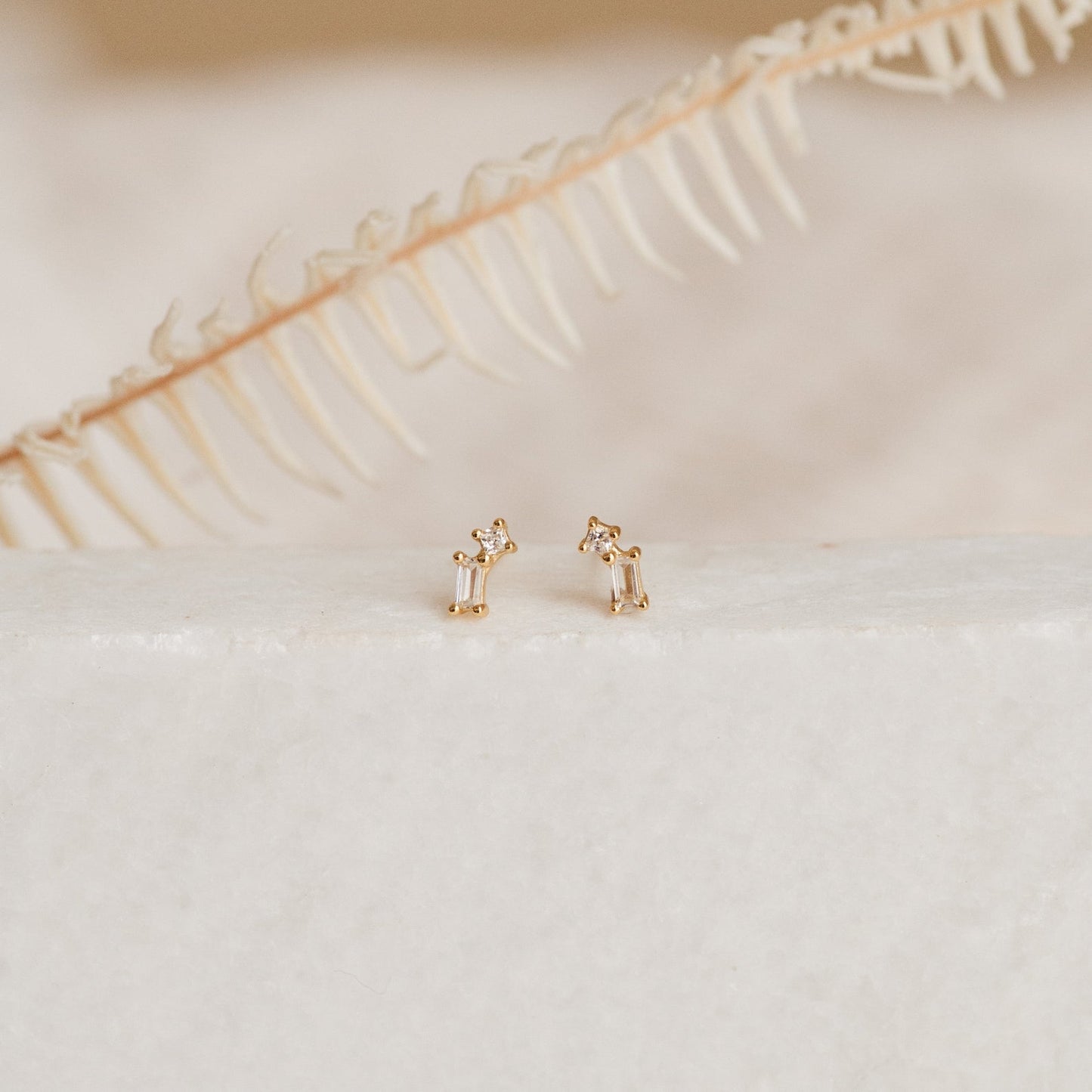 Effortless Elegance: Blair Diamond Drop Stud Earrings