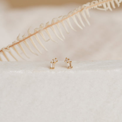 Effortless Elegance: Blair Diamond Drop Stud Earrings
