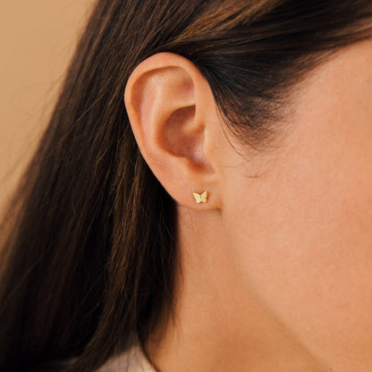 Emilia Butterfly Studs 18K Gold