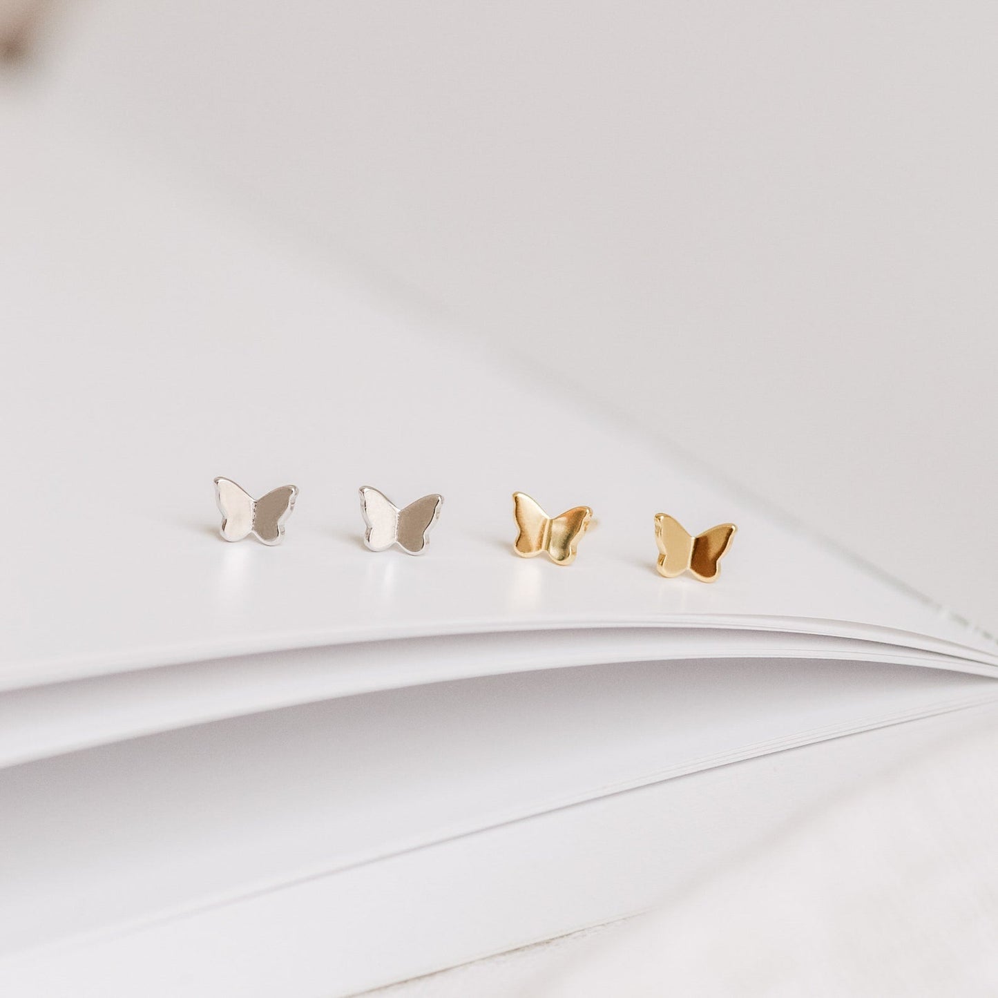 Emilia Butterfly Studs Sterling Silver
