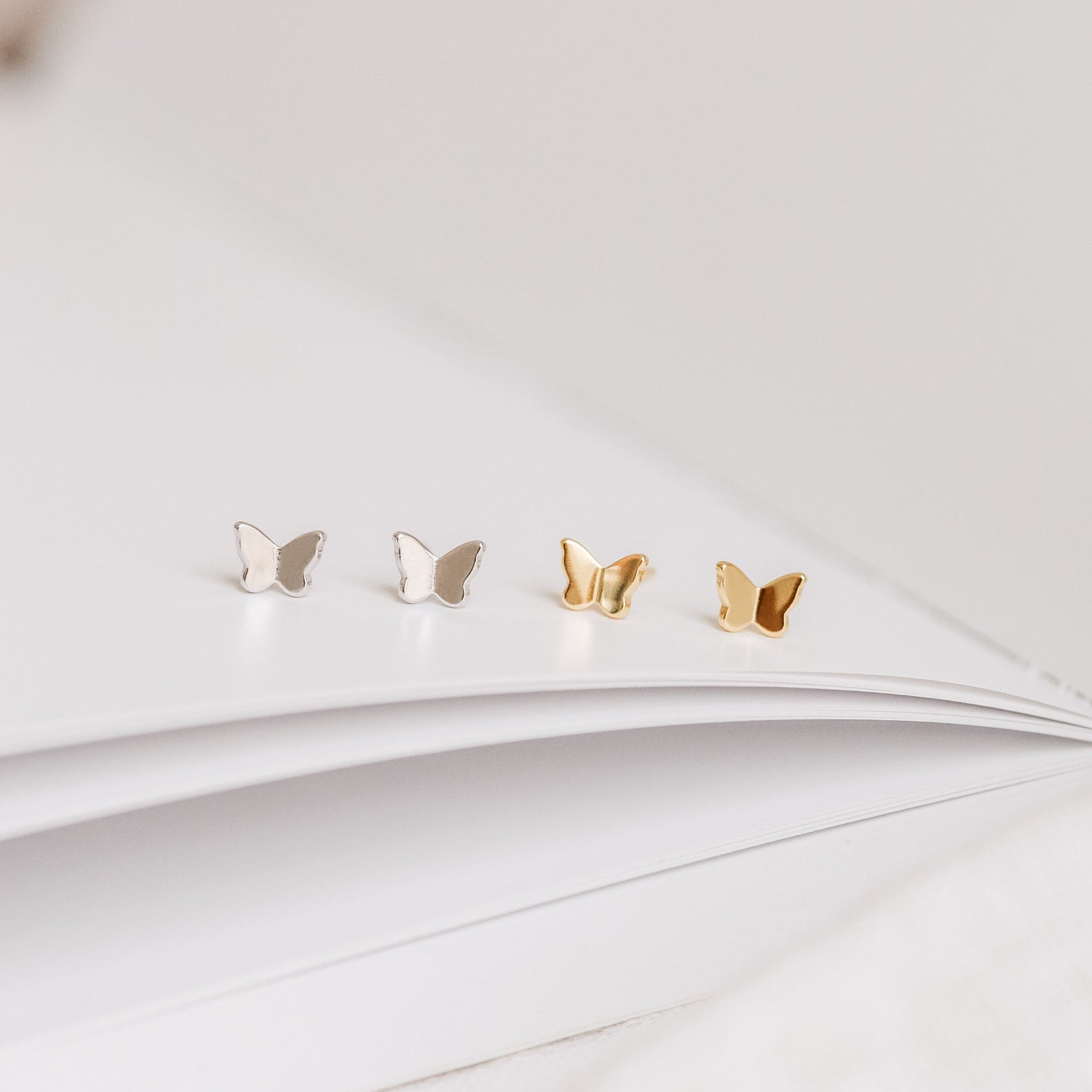 Emilia Butterfly Studs Sterling Silver