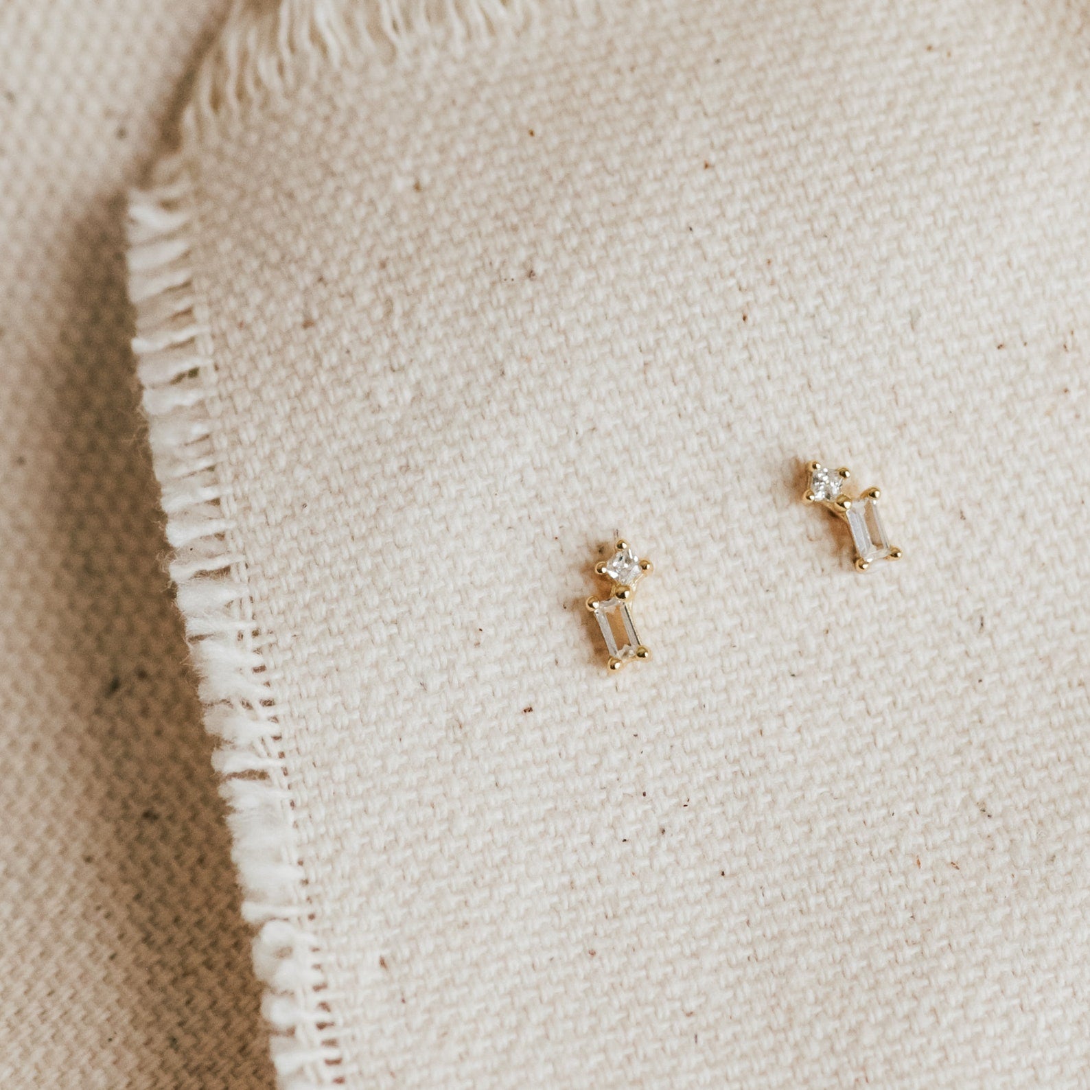 Effortless Elegance: Blair Diamond Drop Stud Earrings