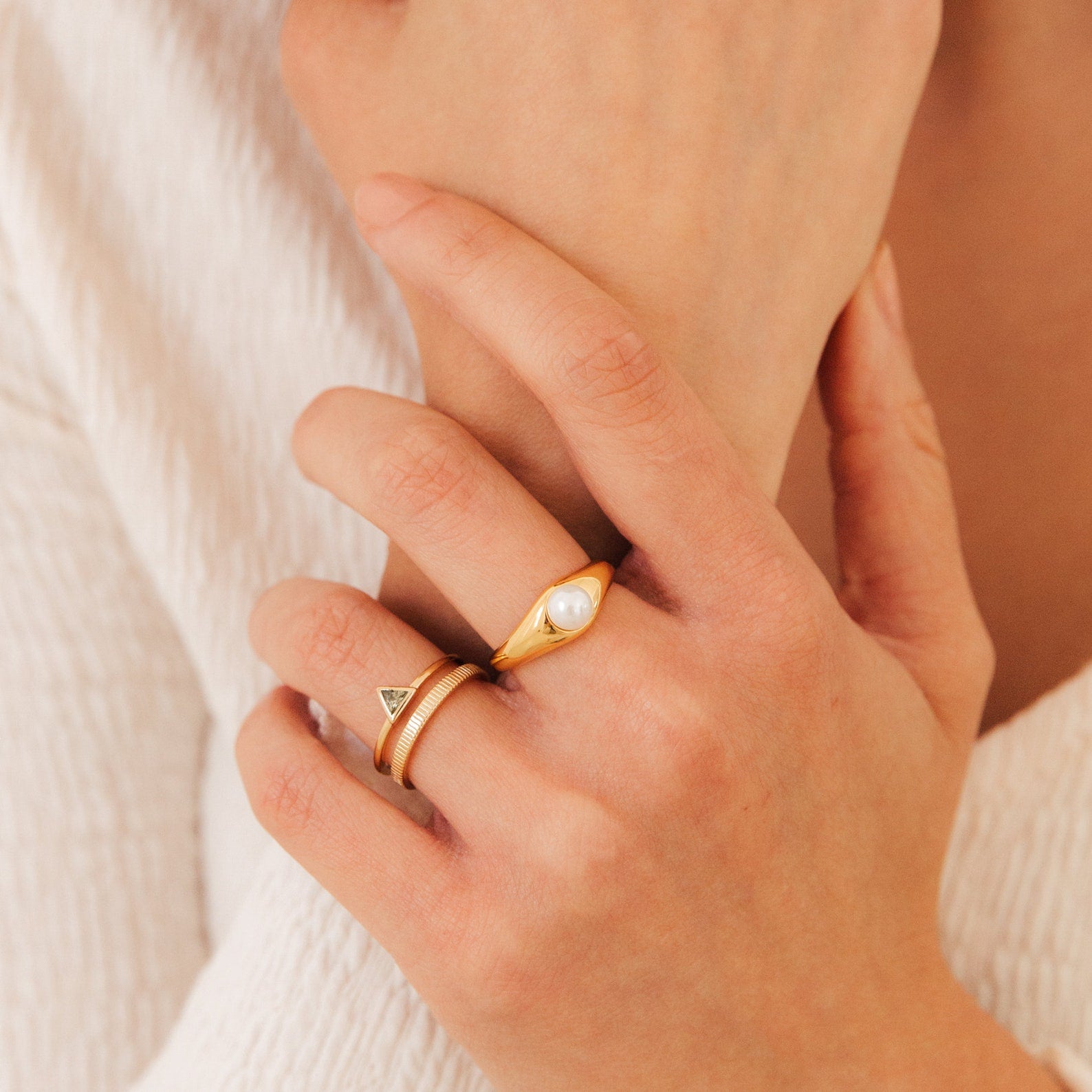 Jaida Peridot Duo Ring 18K Gold