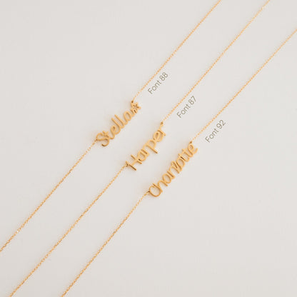 Maine Kid's Name Necklace