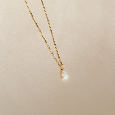 Tabitha Opal Drop Necklace 18K Gold