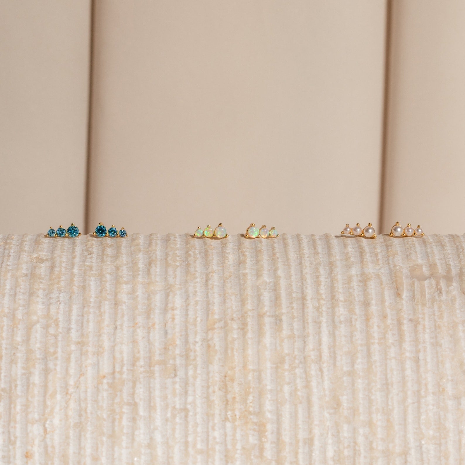 Effortless Glamour: Birthstone Bar Stud Earrings