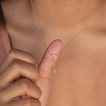 Diamond Lariat Necklace