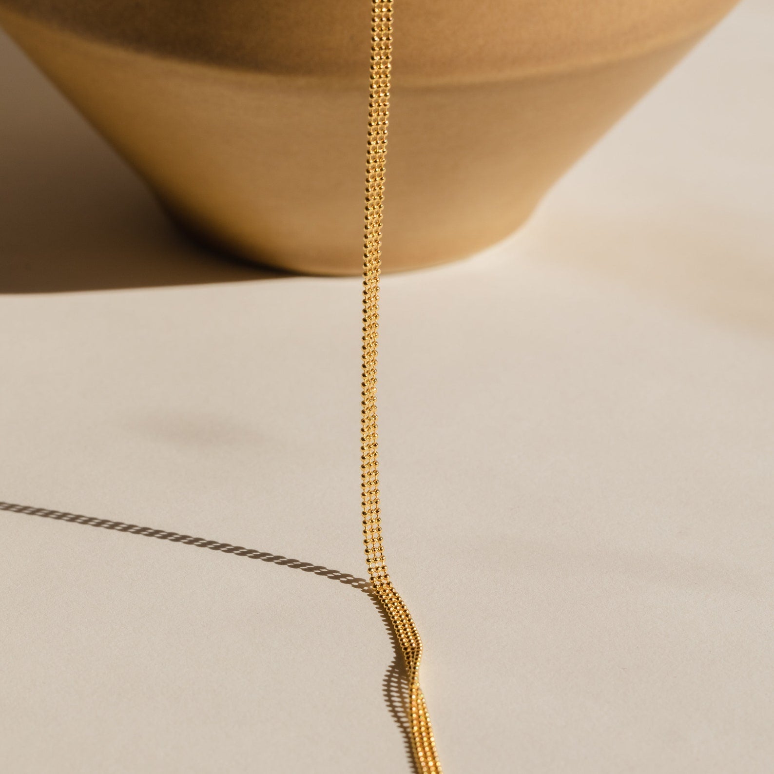Tri-Stacked Beaded Necklace: Effortless Everyday Elegance