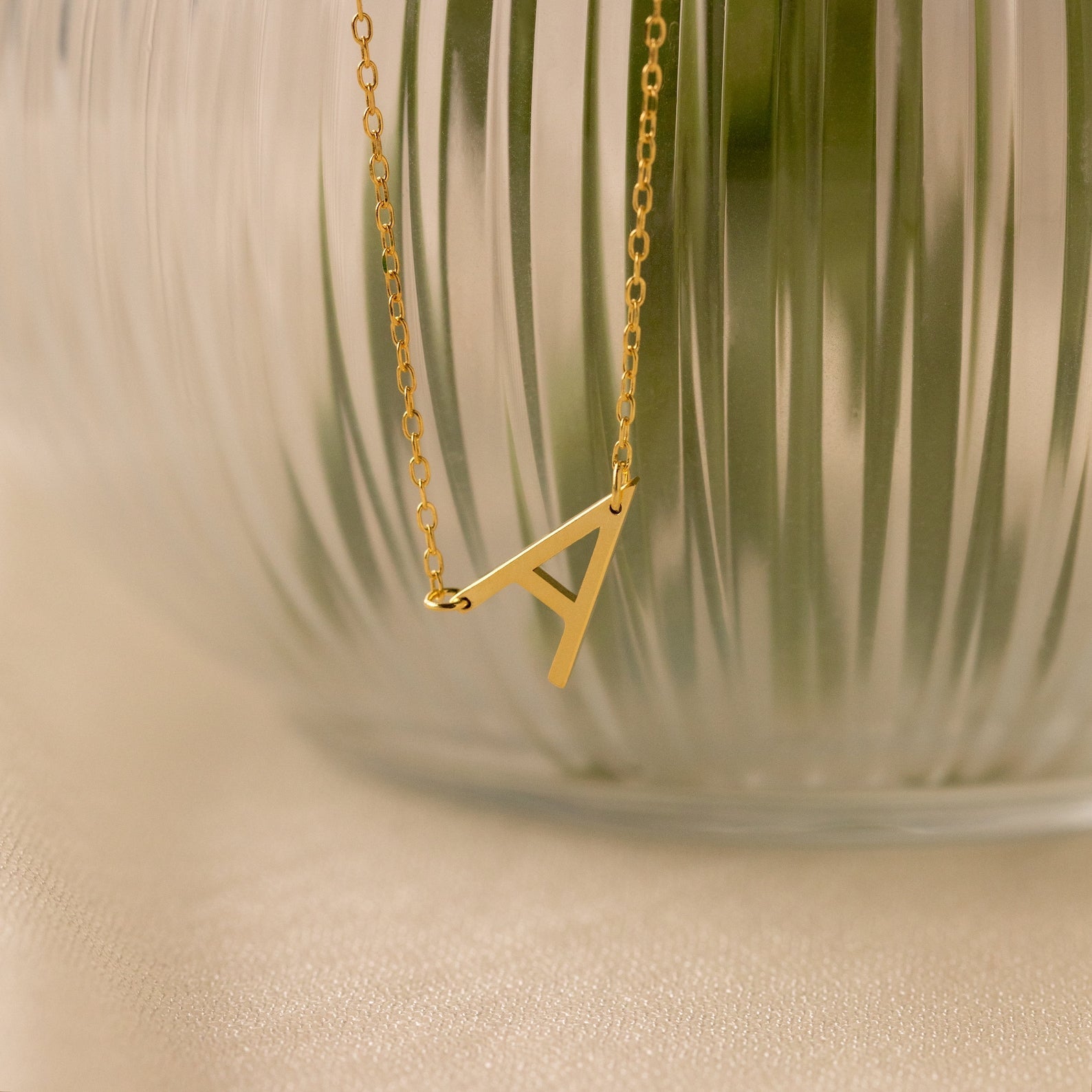 Timeless Personalization: Mini Sideways Initial Necklace
