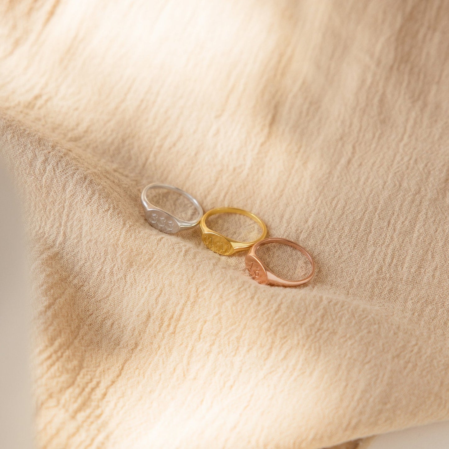 Personalized Signet Ring: Engrave Your Memories Sterling Silver