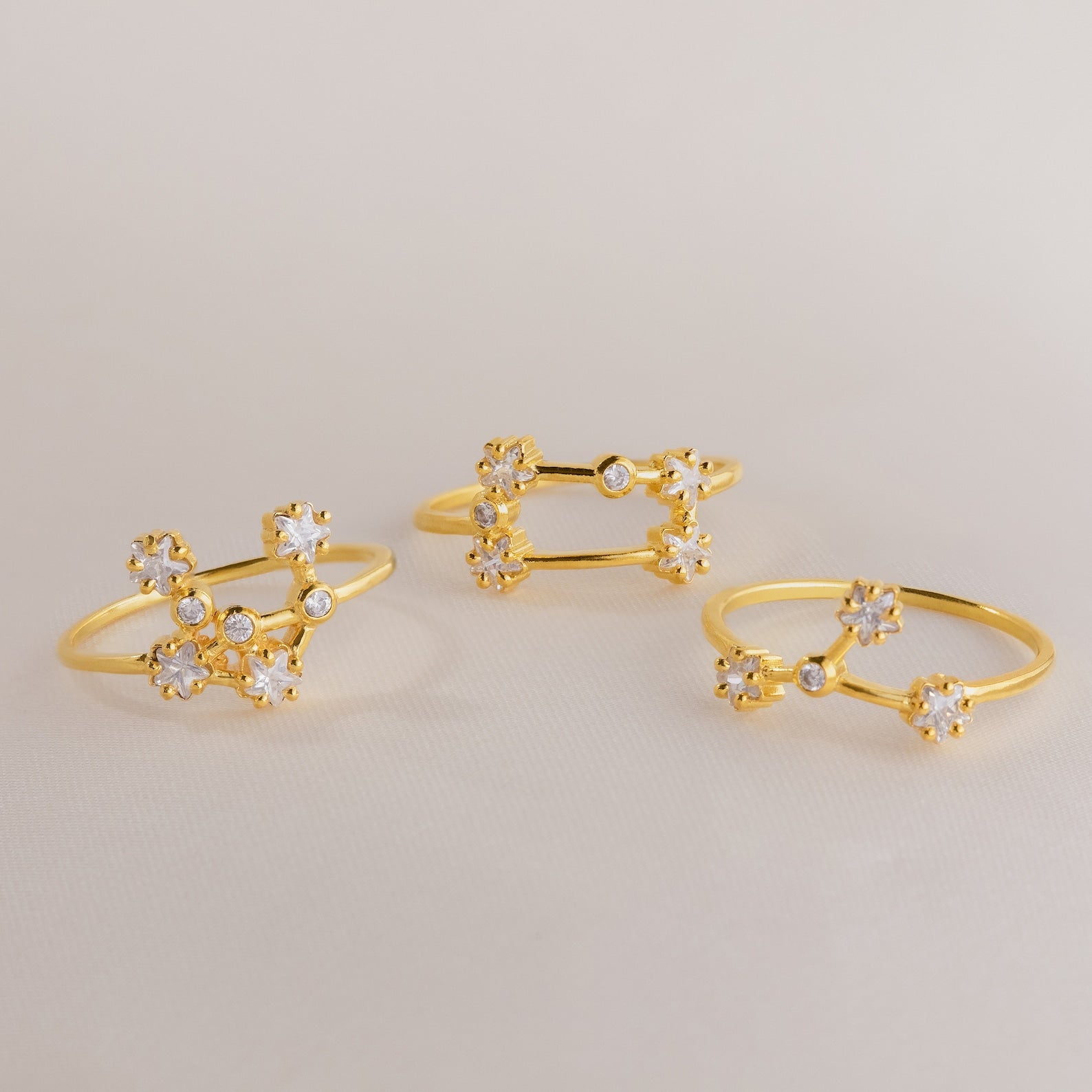 Celestial Sparkle: Diamond Constellation Ring