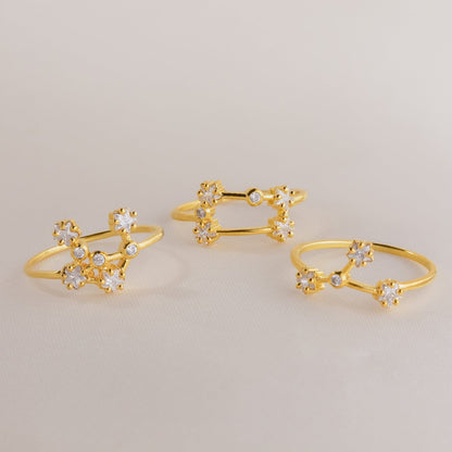 Celestial Sparkle: Diamond Constellation Ring