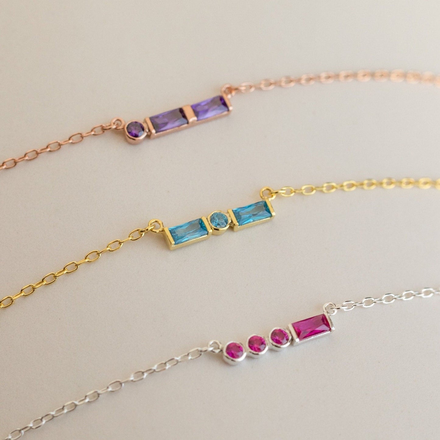 Elegant Personalization: Initial Morse Code Birthstone Necklace
