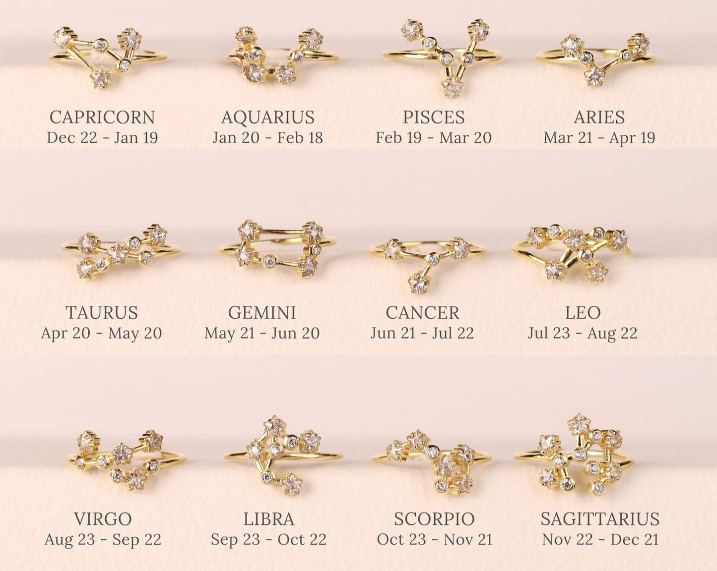 Celestial Sparkle: Diamond Constellation Ring