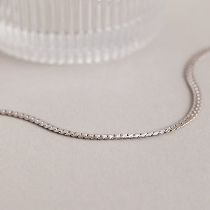 Men's Thick Snake Chain Necklace: Bold Sophistication for Every Look Sterling Silver