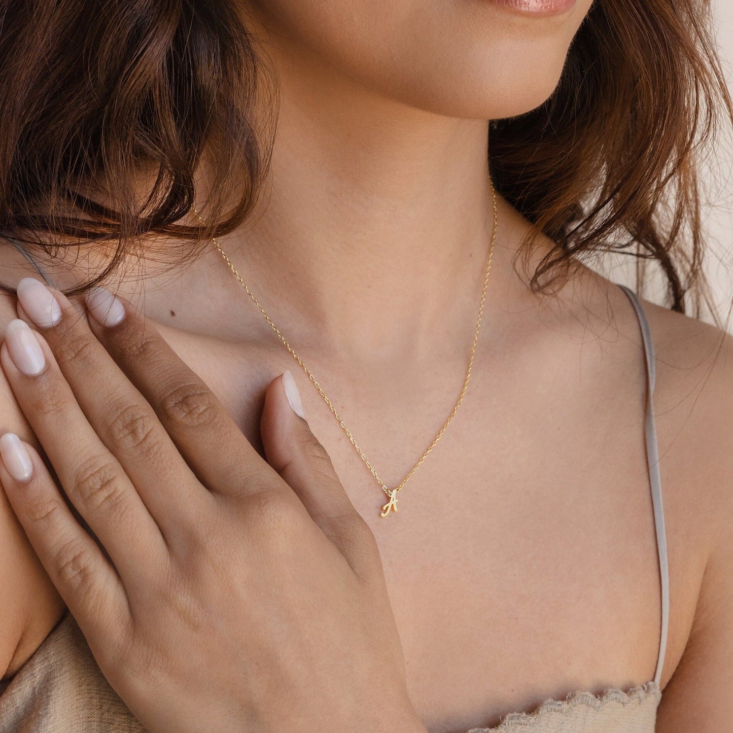 Charming Personalization: Custom Initial Necklace