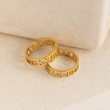 Timeless Treasures: The Roman Numerals Ring