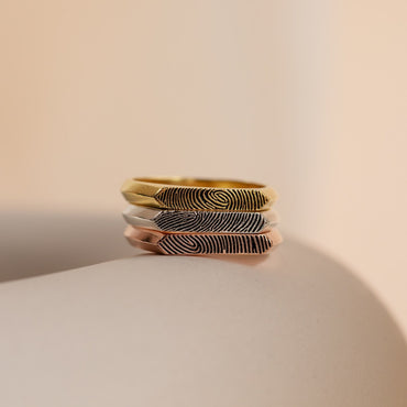Forever Connected: The Fingerprint Signet Ring