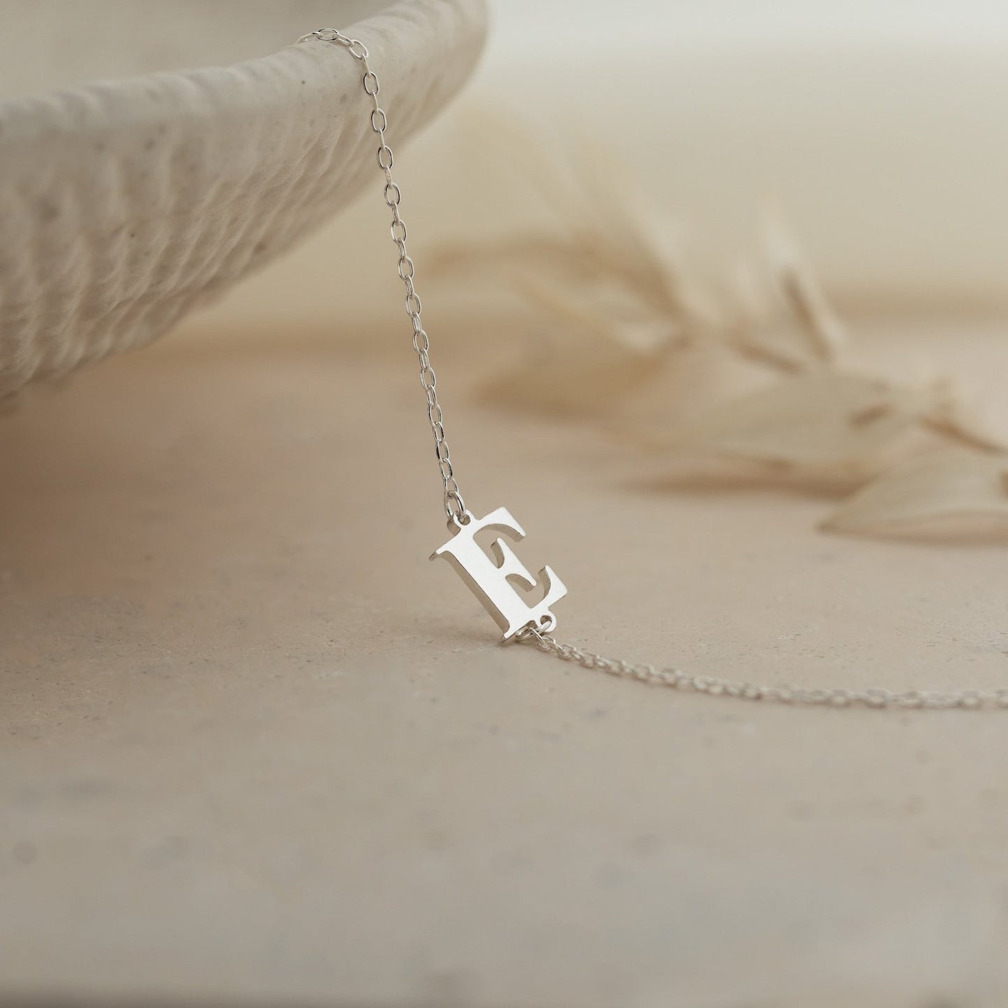 Newsletter Initial Bracelet Sterling Silver