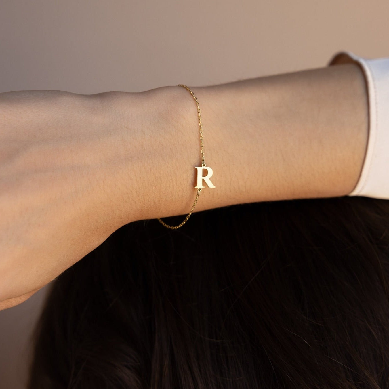 Newsletter Initial Bracelet 18K Gold