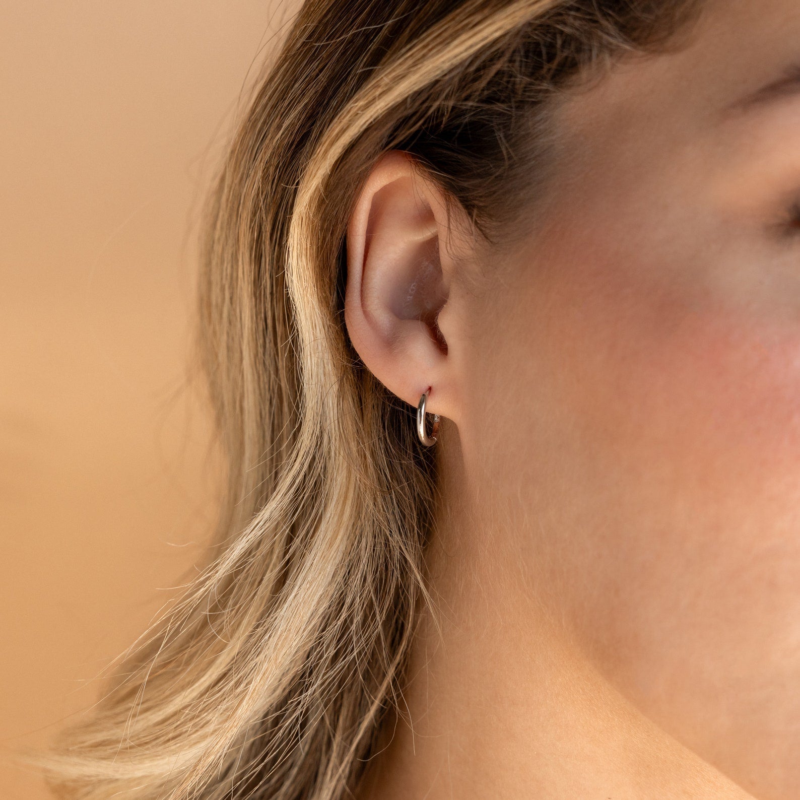 Small Bold Hoops Sterling Silver