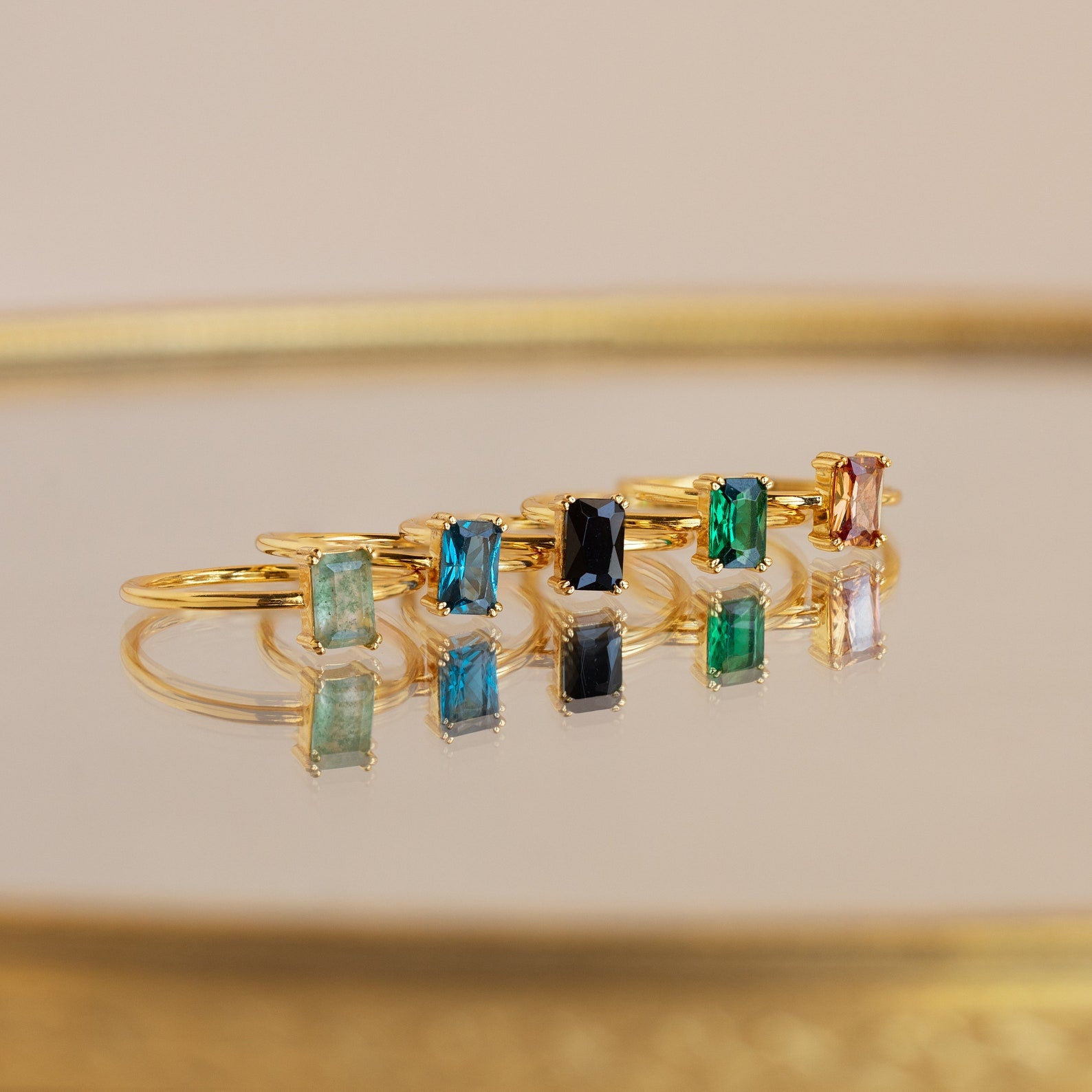 Embrace Vintage Elegance with the Blue Topaz Emerald Ring