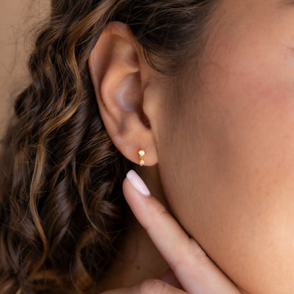 Birthstone Elegance: Dainty Birthstone Drop Earrings