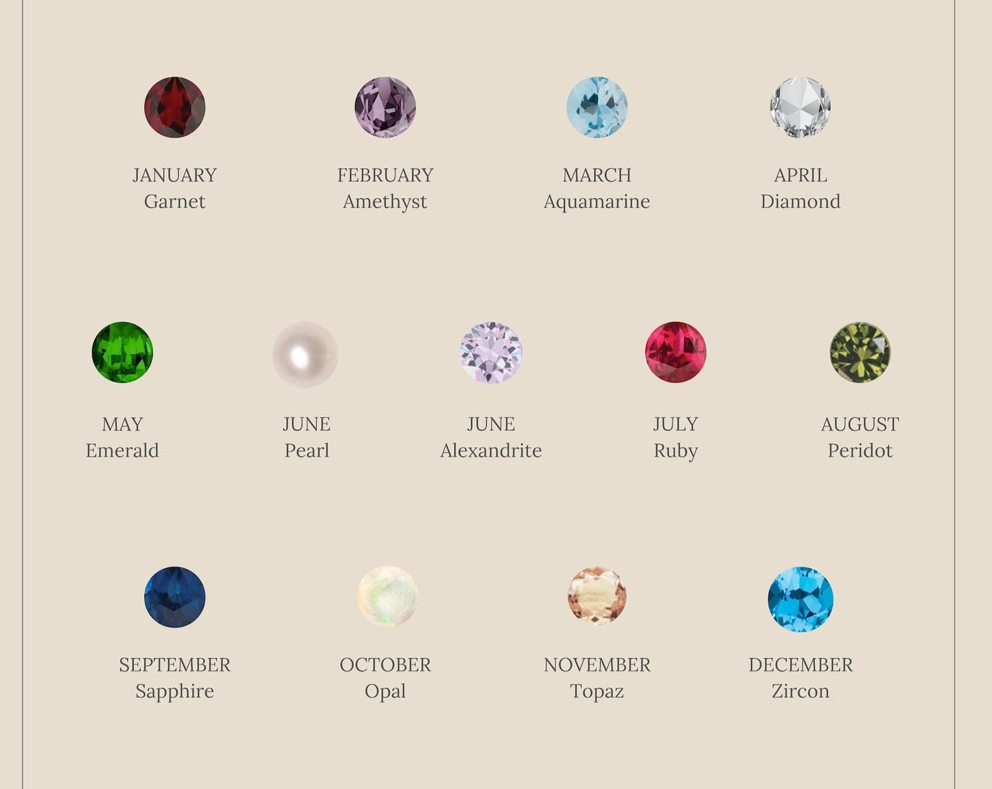 Bella Birthstone Studs
