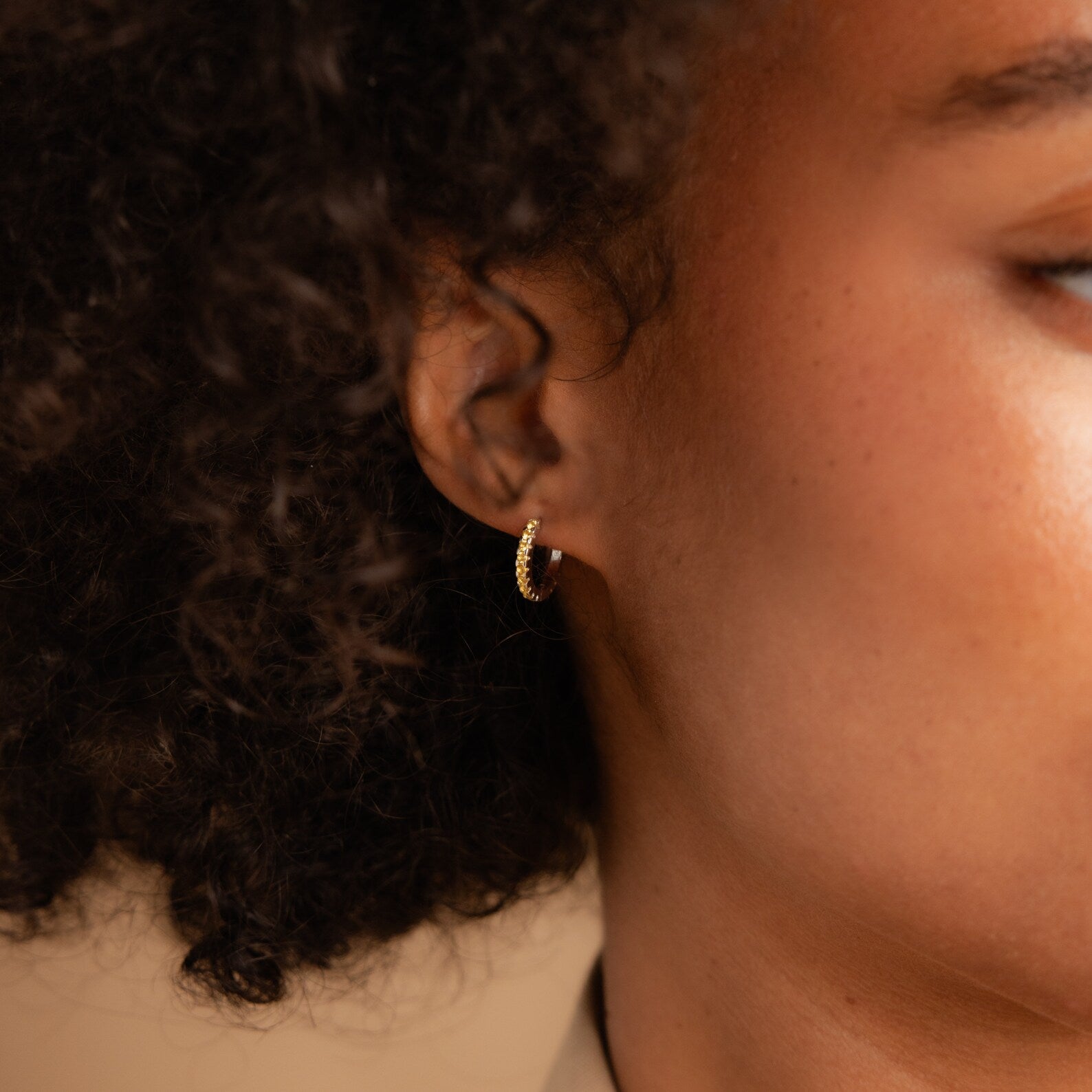 Radiate Sunshine with Our Citrine Huggie Earrings