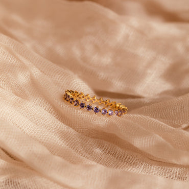 Enchanting Elegance: Amethyst Eternity Ring