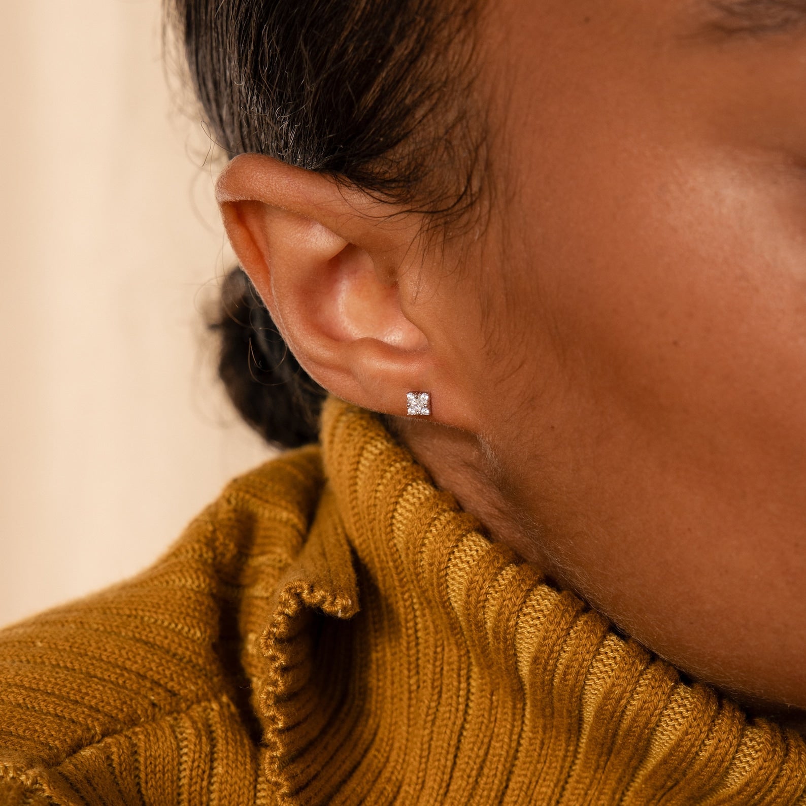 Daydreamer Diamond Studs Sterling Silver