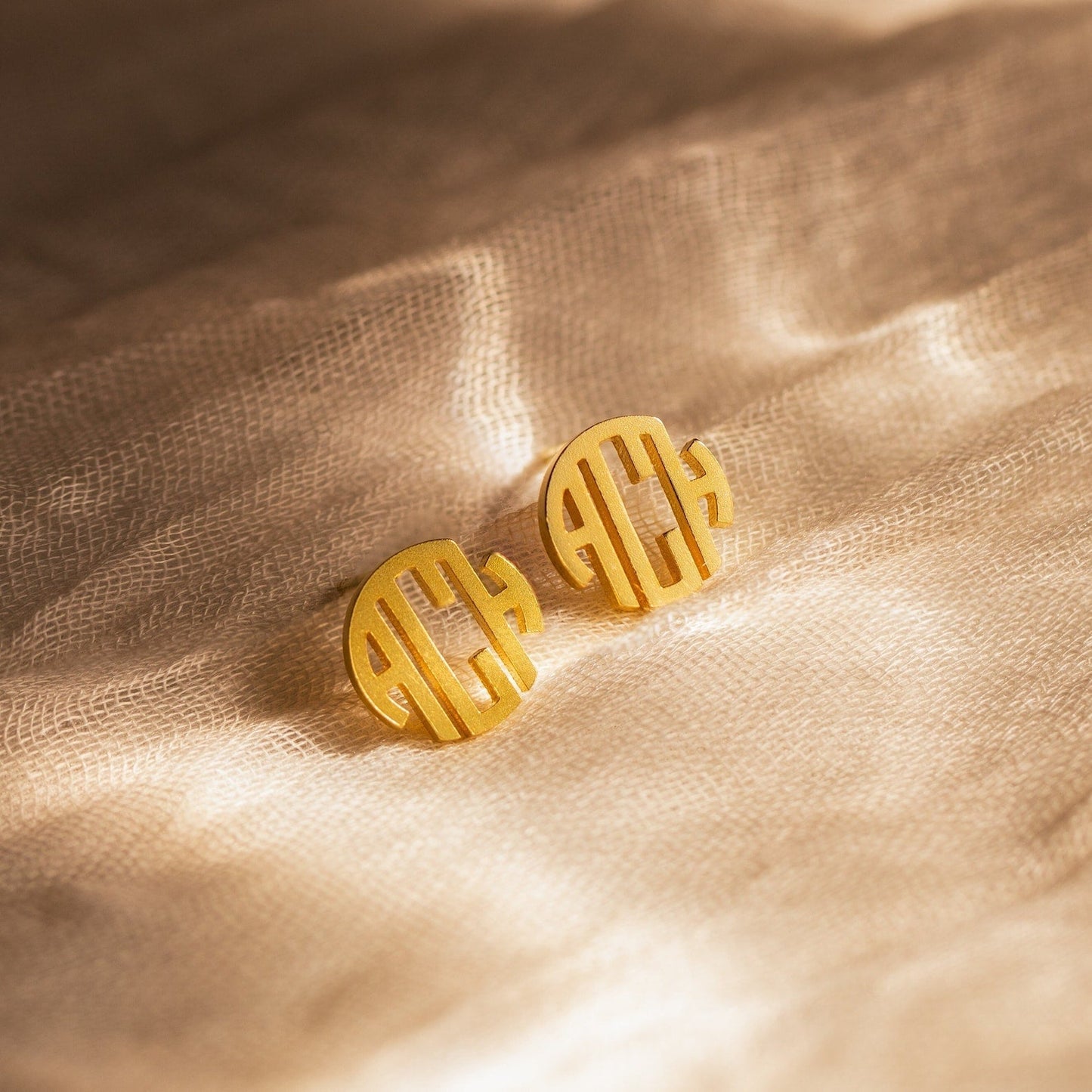 Personalize Your Style with Block Monogram Earrings