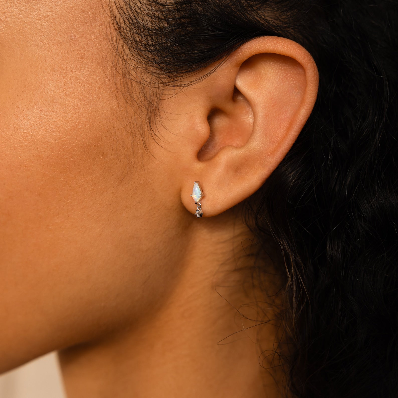 Whimsical Elegance: Kite Gemstone Stud Earrings