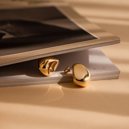 Elevate Your Everyday Look with Bold Teardrop Stud Earrings