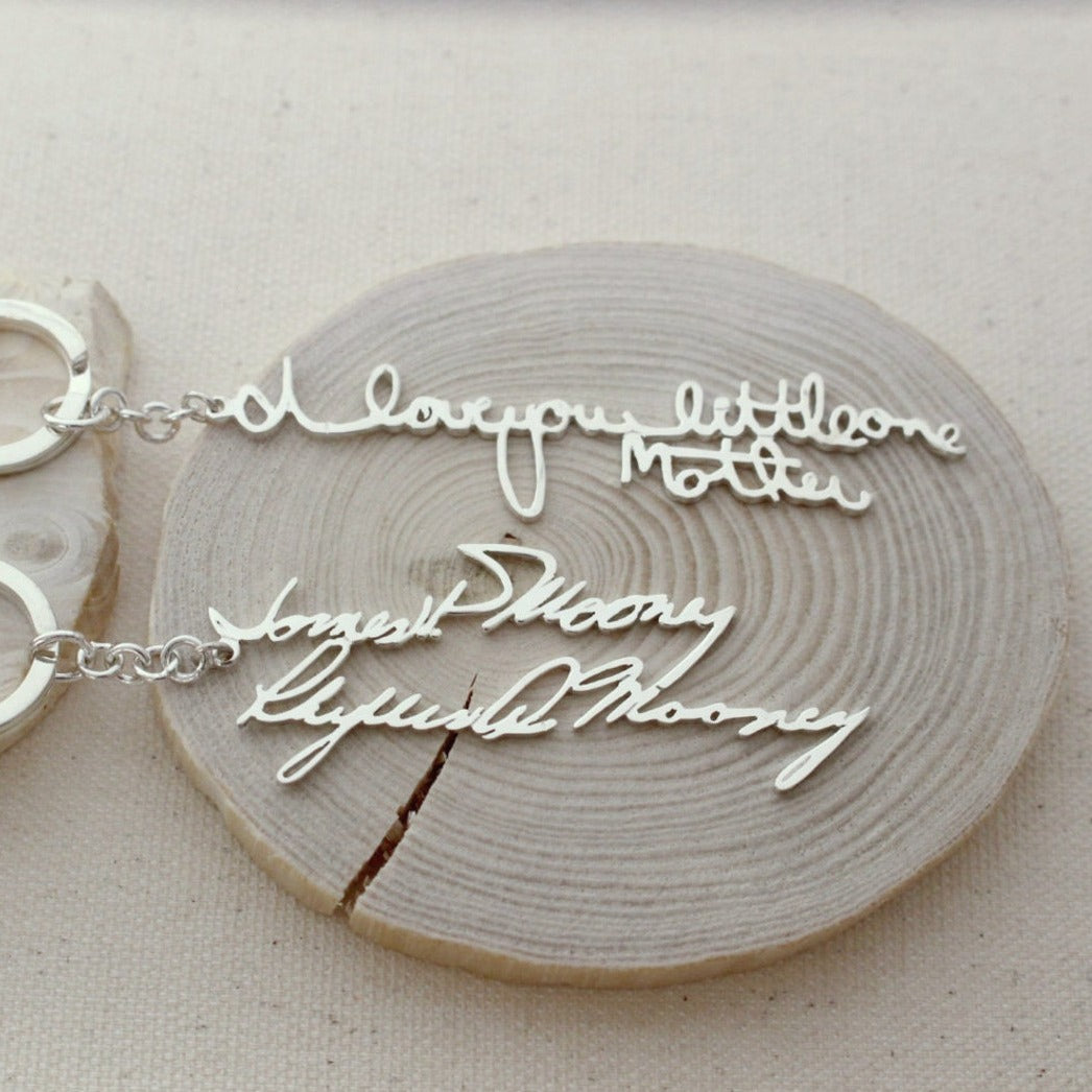 Keep Their Words Close: Custom Handwriting Keychain