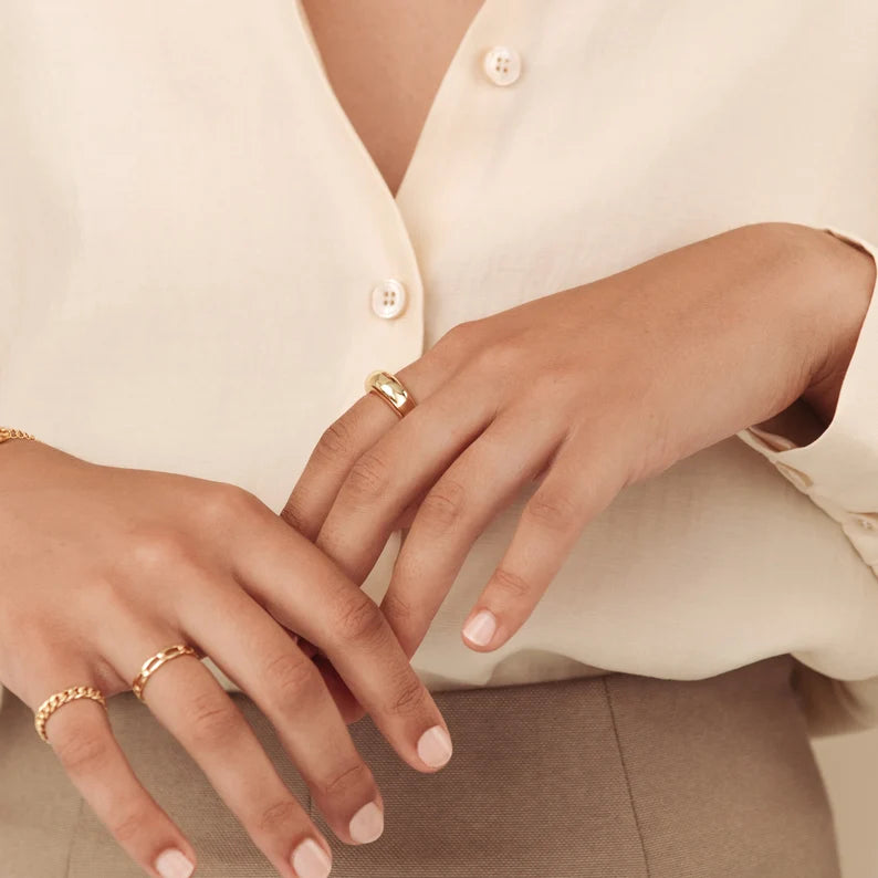 Dome Ring: Bold Simplicity for Everyday Elegance