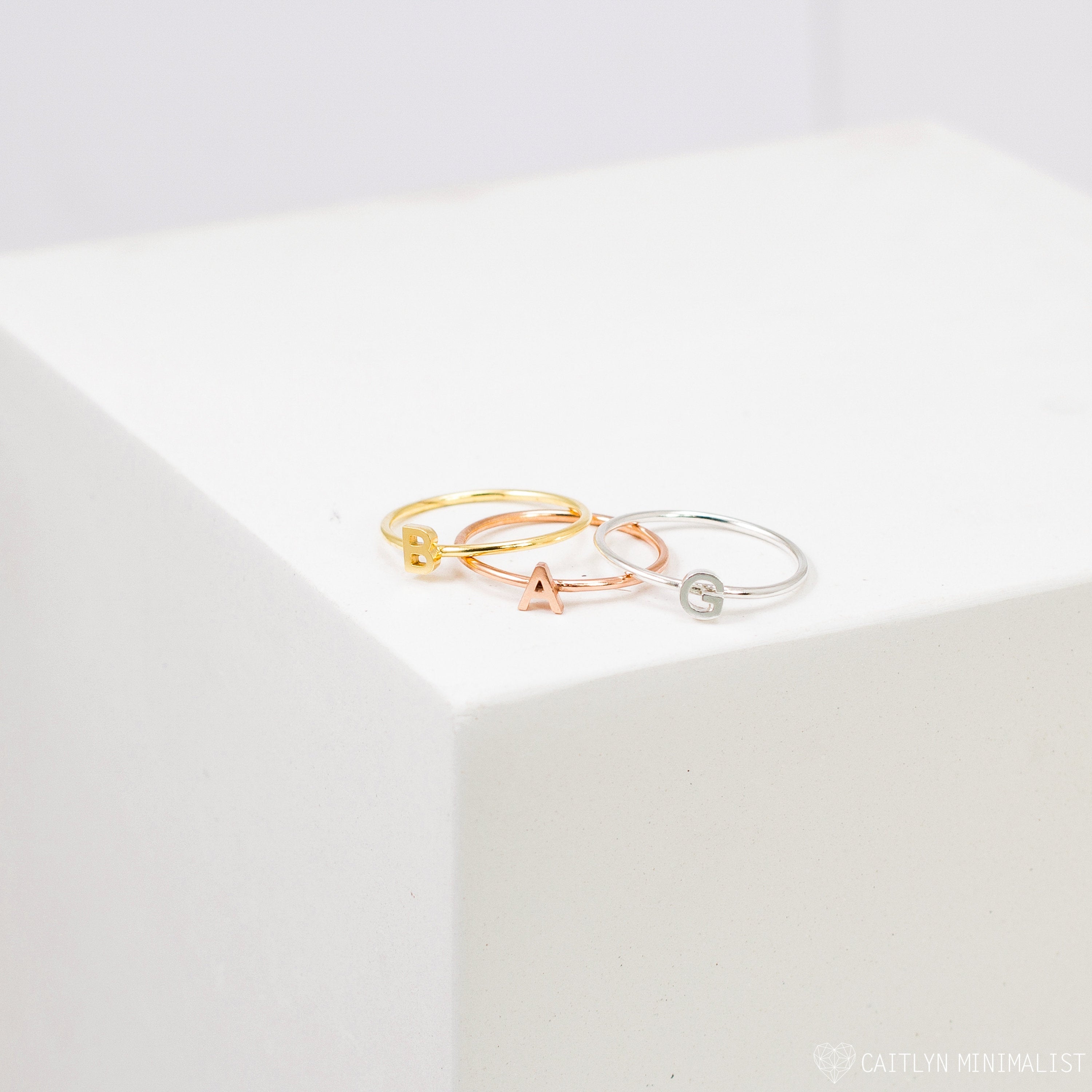 Personalized Perfection: Alex Dainty Letter Ring