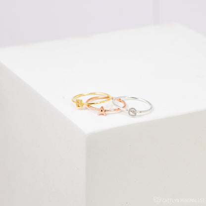 Personalized Perfection: Alex Dainty Letter Ring