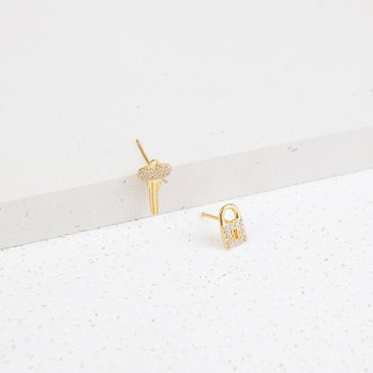 Locke Studs 18K Gold