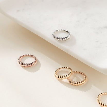 Twisted Dome Ring 18K Gold