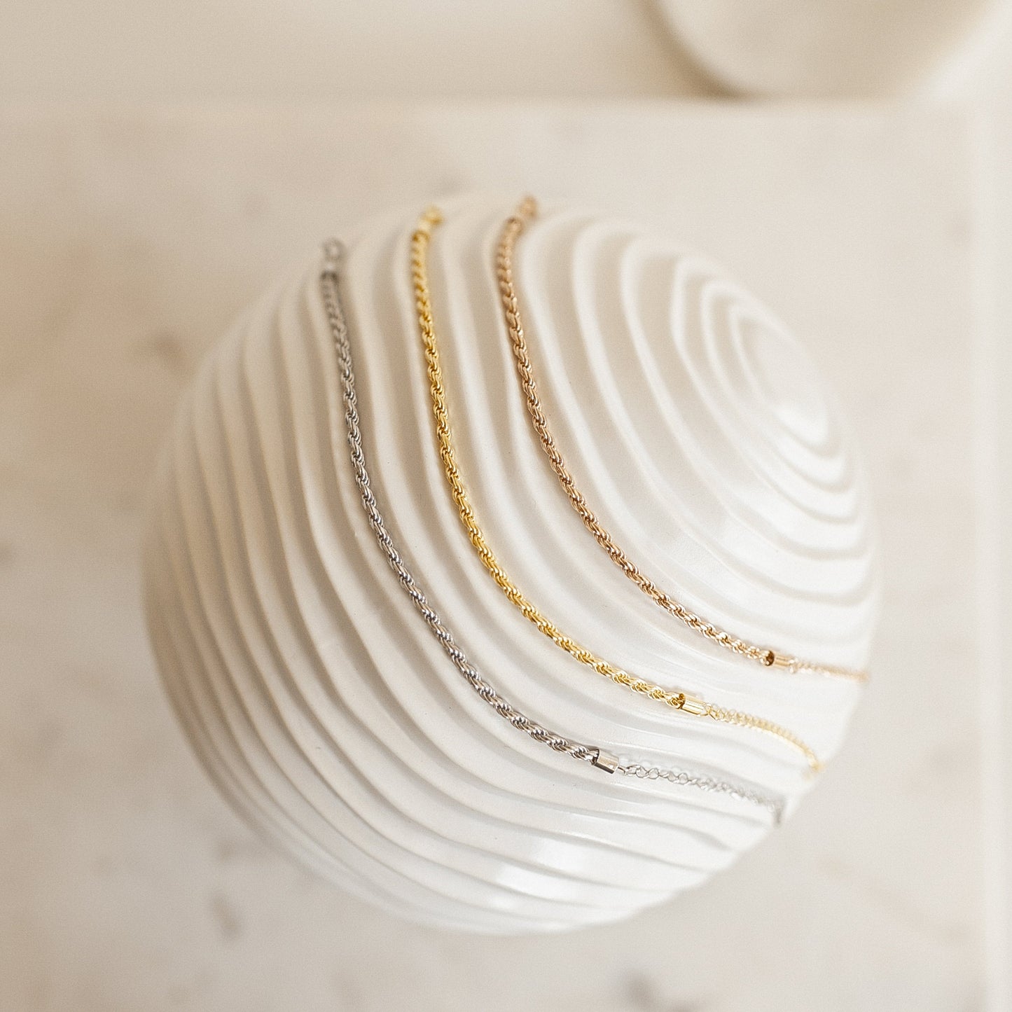 Nautical Chic: Rope Chain Bracelet