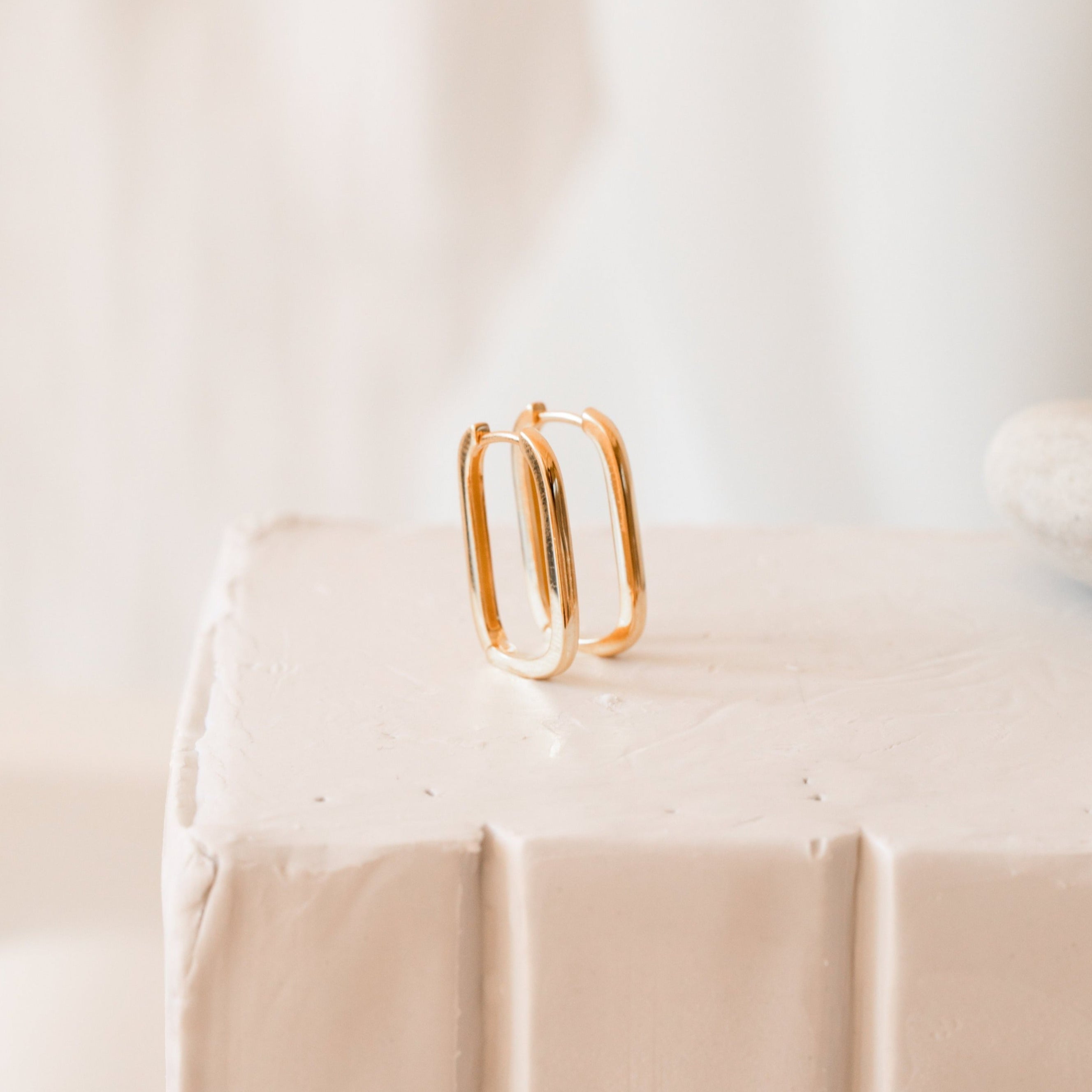 Nina Link Earrings Rose Gold