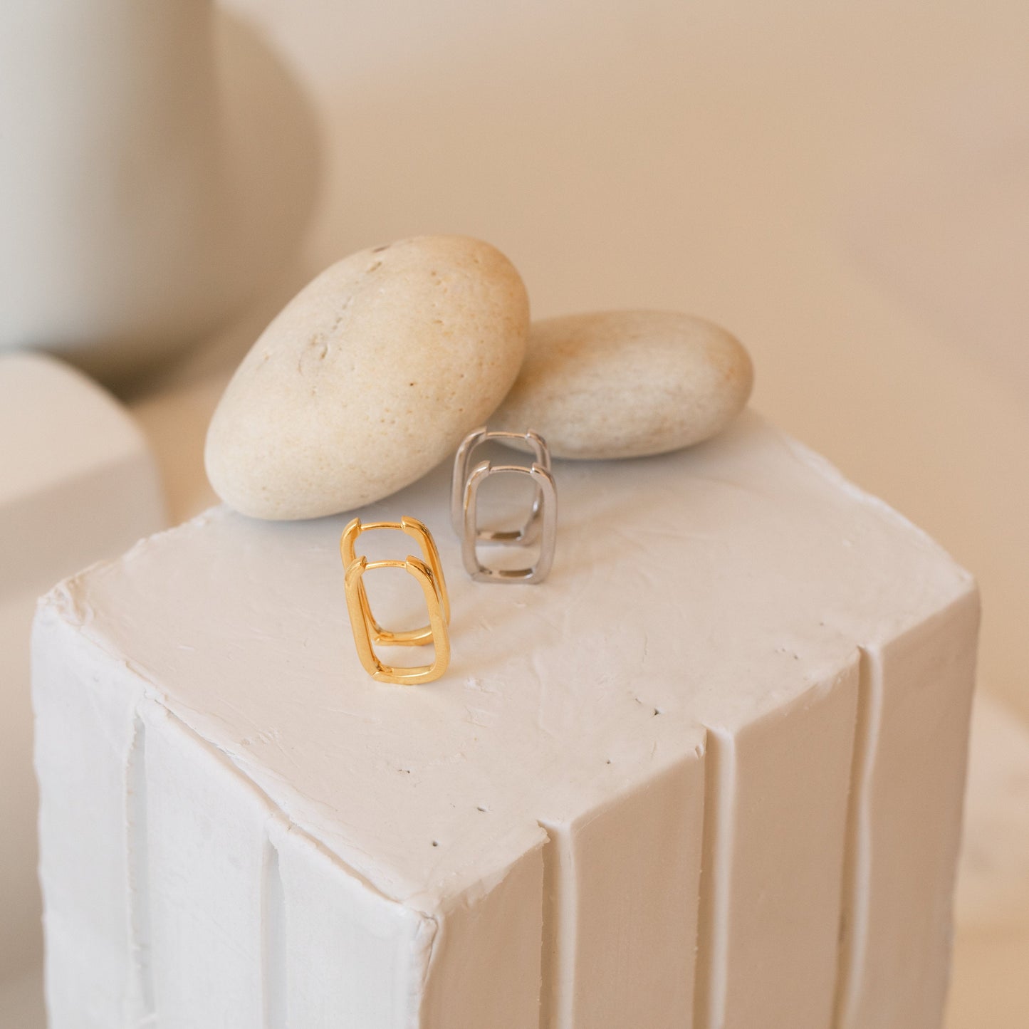 Nina Link Earrings Sterling Silver