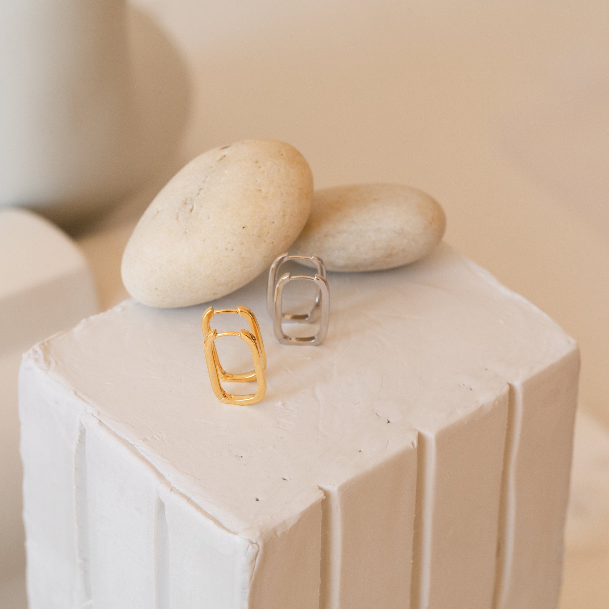 Nina Link Earrings Sterling Silver