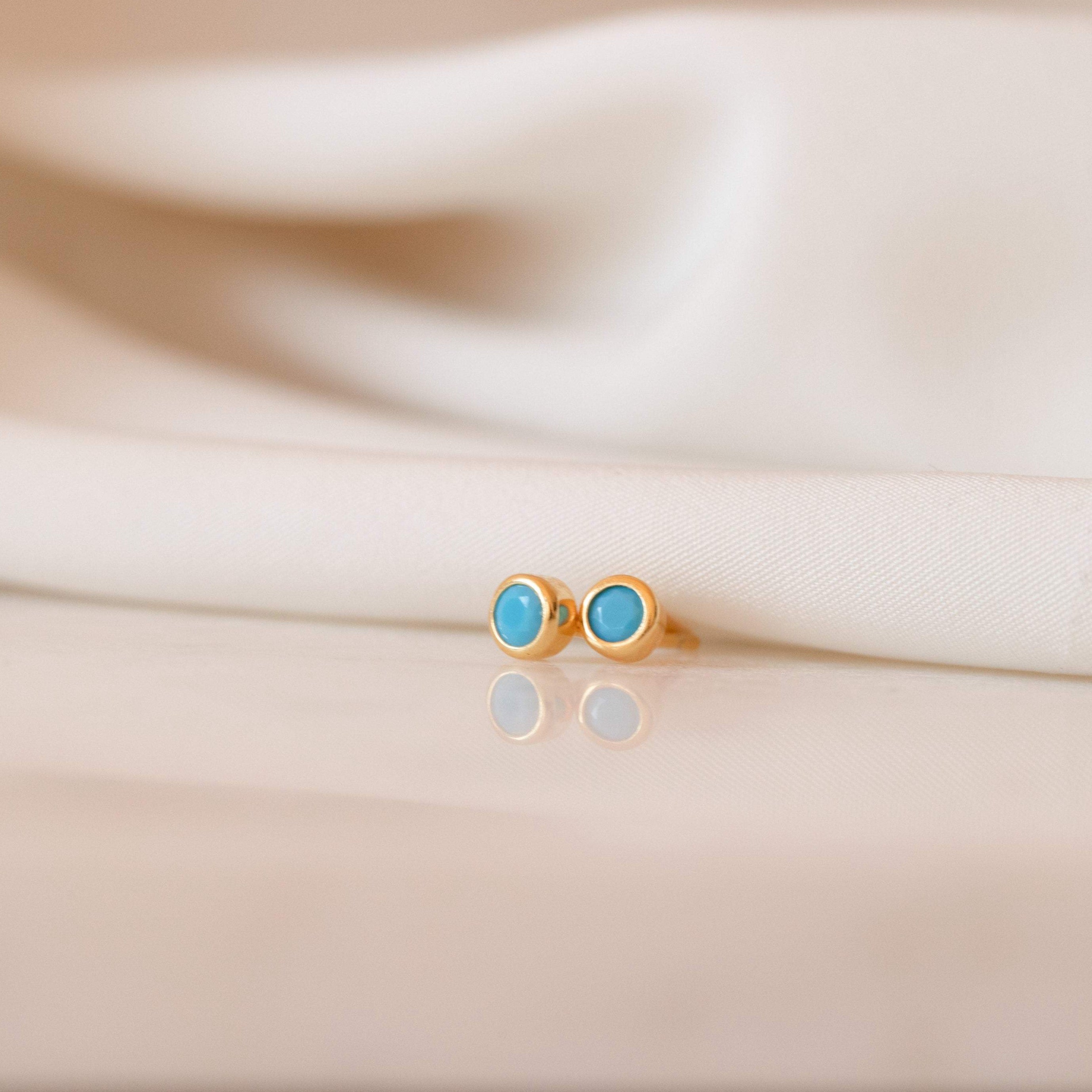 Effortlessly Chic: Ariel Turquoise Stud Earrings