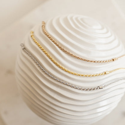 Nautical Chic: Rope Chain Bracelet