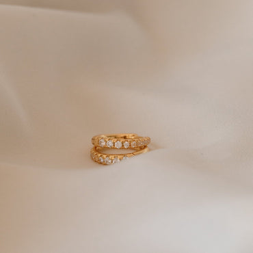 Vera Pave Huggies Rose Gold
